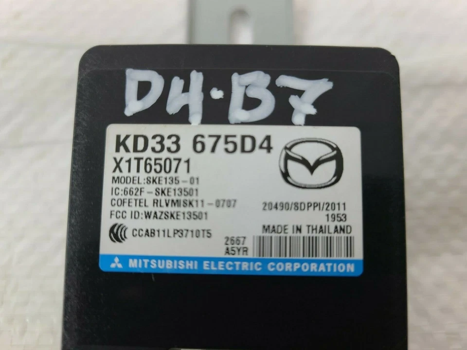 Módulo receptor de entrada sin llave Mazda CX-5 CX5 2013-2023 KD33675D4 OEM Foto 4 de 4