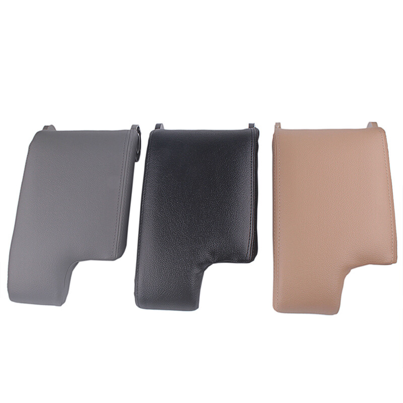 Center Console Lid Armrest Cover For BMW E46 3 Series 1999-2005 - Beige Leather & ABS