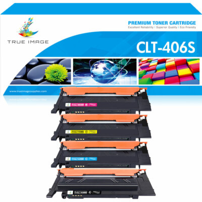 4PK CLT-K406S Toner Cartridges for Samsung CLP-365W CLX-3305FW 3306W C410W C460W