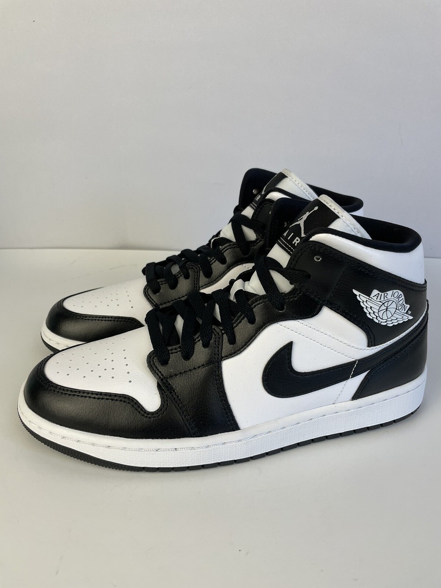 Air Jordan 1 Mid Panda Black White Sneakers DV0991-101 Women's
