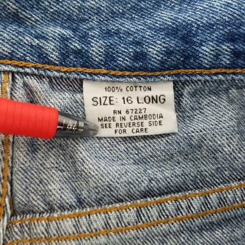Open Trails Jeans Womens 16 Blue Long High Rise Mom Medium Wash Denim W29xL30.5 - Picture 9 of 16