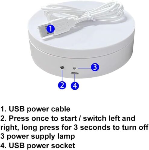Electric Rotating Display Stand, 360 Degree Motorized Rotating Turntable Display - Picture 4 of 9