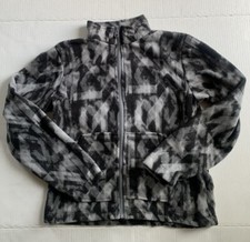 Eddie Bauer Kids M 10/12 Black and Grey Fleece Full Zip Jacket
