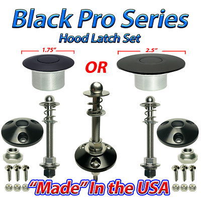 Quick Latch Push Button Latch Hood Pins Hood Latches MADE IN USA Lifetime Warant