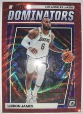 LEBRON JAMES 2022/23 PANINI OPTIC ELITE DOMINATORS RED WAVE PRIZM REFRACTOR #22