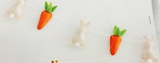 Easter Banner Decoration Carrot and Bunny Party Decoration 6 Ft X 4.5 inches