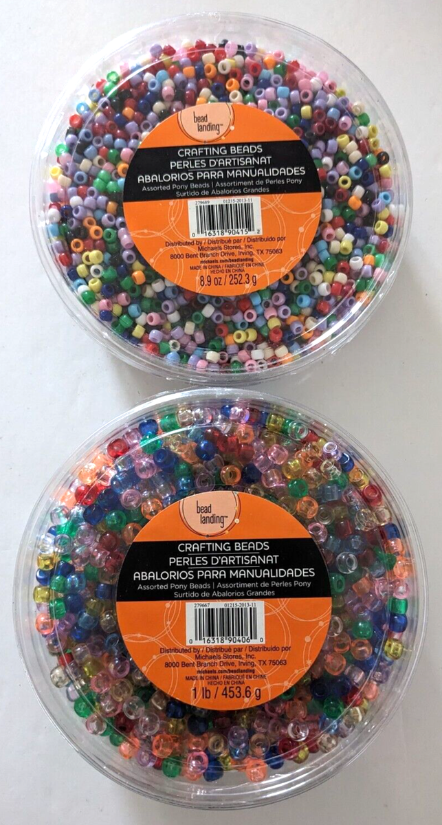 Lot Of Boxes Crafting Beads Michaels Multicolor Pony Beads