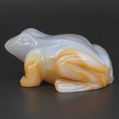 Figura de decoración de gemas curativas de Reiki de cristal caray natural tallado cristal de rana de 2,6" #11 - Imagen 2 de 5