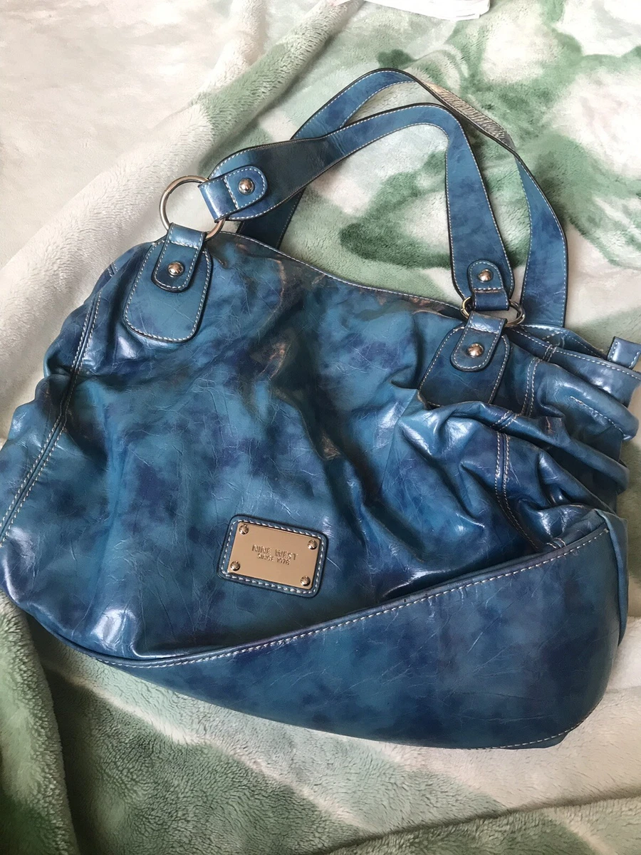 Nine west blue handbag clearance