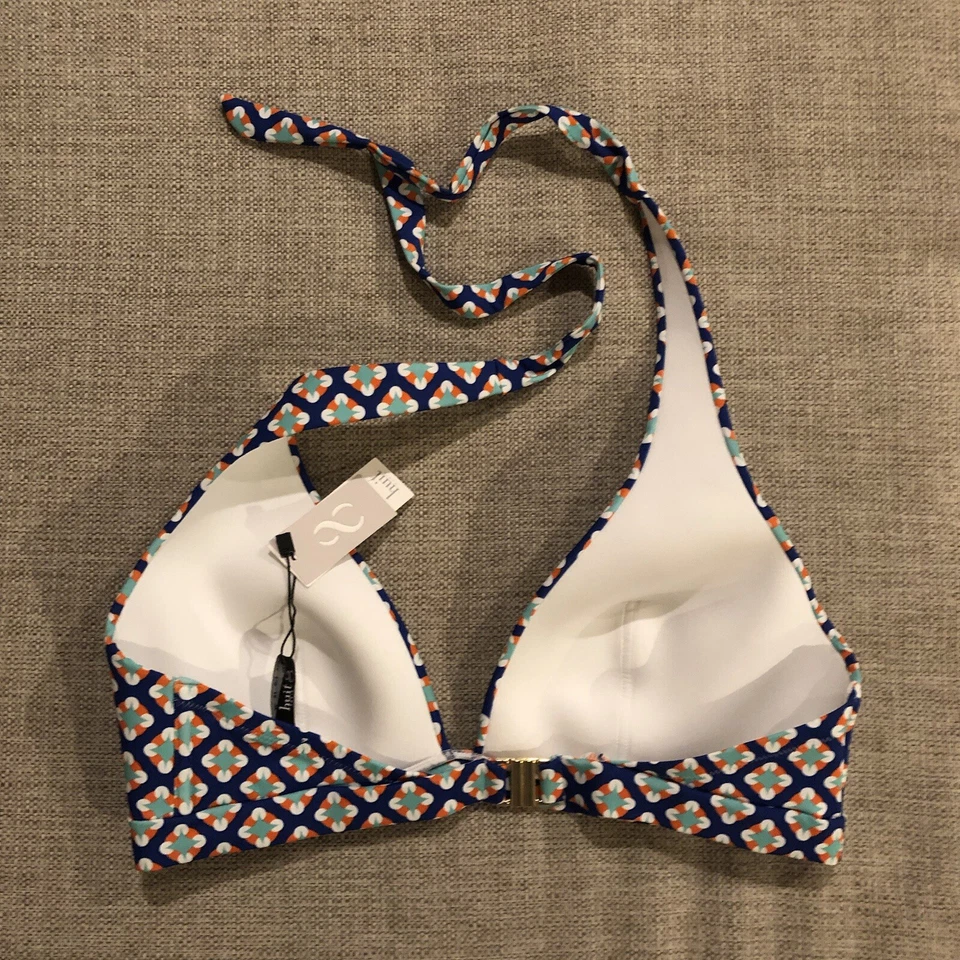 Top de bikini halter Huit Paris traje de baño para mujer talla US 36D forrado nuevo con etiquetas Foto 2 de 4