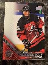 Matthew Wood  2022 team canada juniors prospectus momentous #PM-32