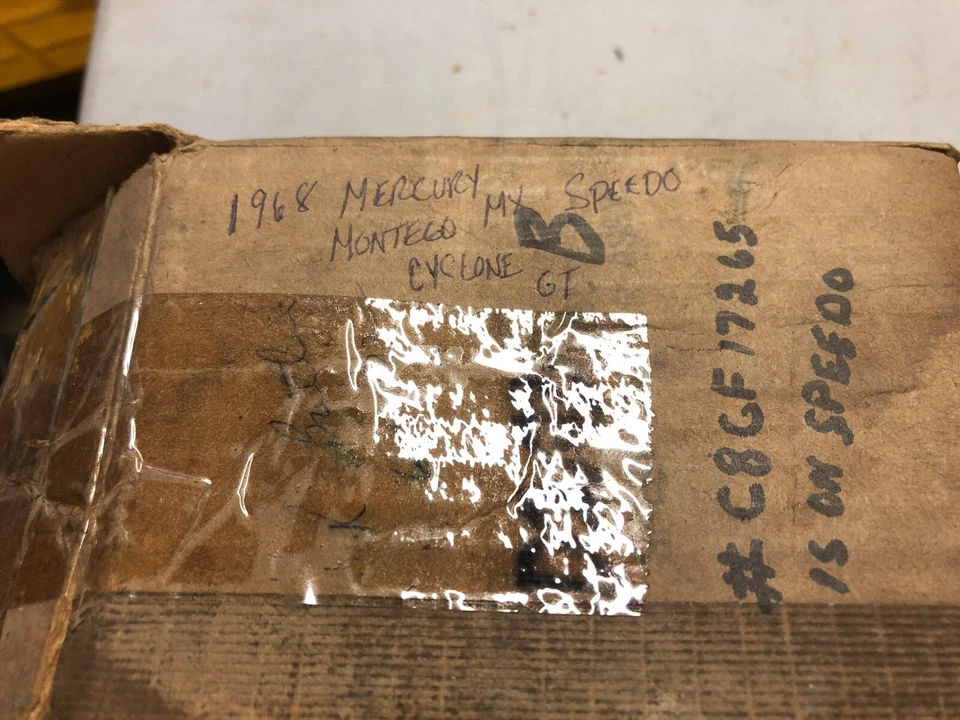 Mercury Cyclone GT 1968 68 Montego MX velocímetro interior estándar C8GF-17265 Foto 2 de 4