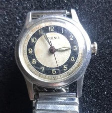 Vintage Lemania Bullseye Swiss Made 17 Jewels Wristwatch