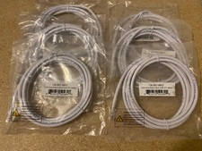  Lot of 6 7 Foot White Category 6 RJ-45 Assembly Patch Cord C6-007-WHT 