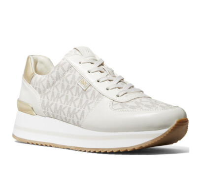 Women's Michael Kors Monique Trainer Sneakers Cream