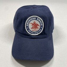 Vintage Anheuser Busch Hat Cap Men’s Navy Blue American Owned Made In USA