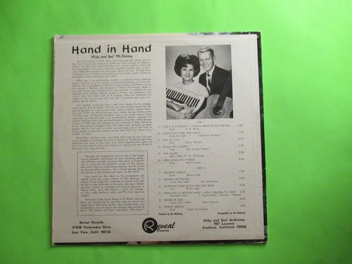 MIKE AND GAIL HAND IN HAND LP PRIVATE PRESS XIAN CHRISTAN - Imagen 2 de 2