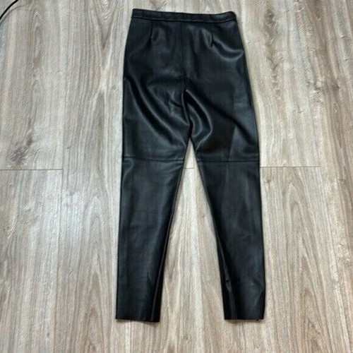 Zara black faux leather pants new size Medium skinny new - Picture 9 of 9
