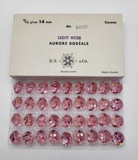 Factory Pack Swarovski Crystal Light Rose AB 14mm Lentil 5100 Beads; 36 Beads