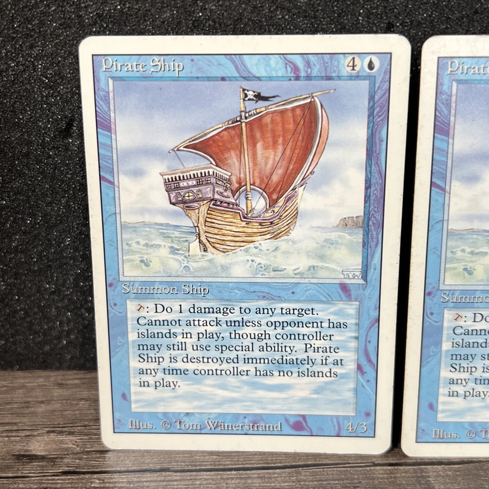 Pirate Ship Revised Edition Regular Rare MTG Magic the Gathering 2 - Image 2 of 4