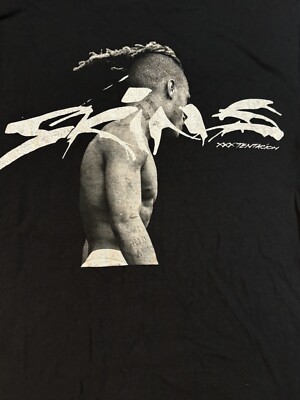 XXXTENTACION SKINS Tシャツ Xxxtentacion Skins Rap Tee T Shirt Men's M Black Short Sleeves