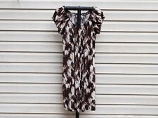 Michael Kors Pull-on Smocked Dress Size M Easy Packable Great For Travel Midi