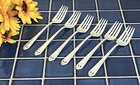 Set of 6 IS Holmes & Edwards Silverplate LOVELY LADY Salad Forks 1937