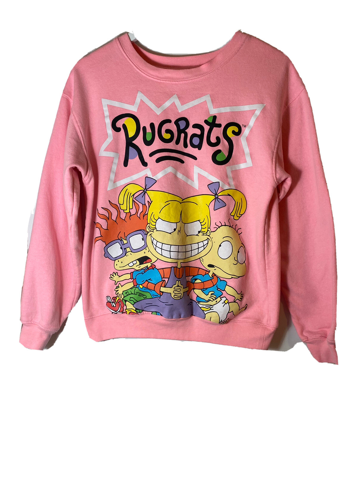 Nickelodeon Rugrats 90's Long Sleeve Grephic Sweatshirt Pink Jr Small 3/5 |  eBay