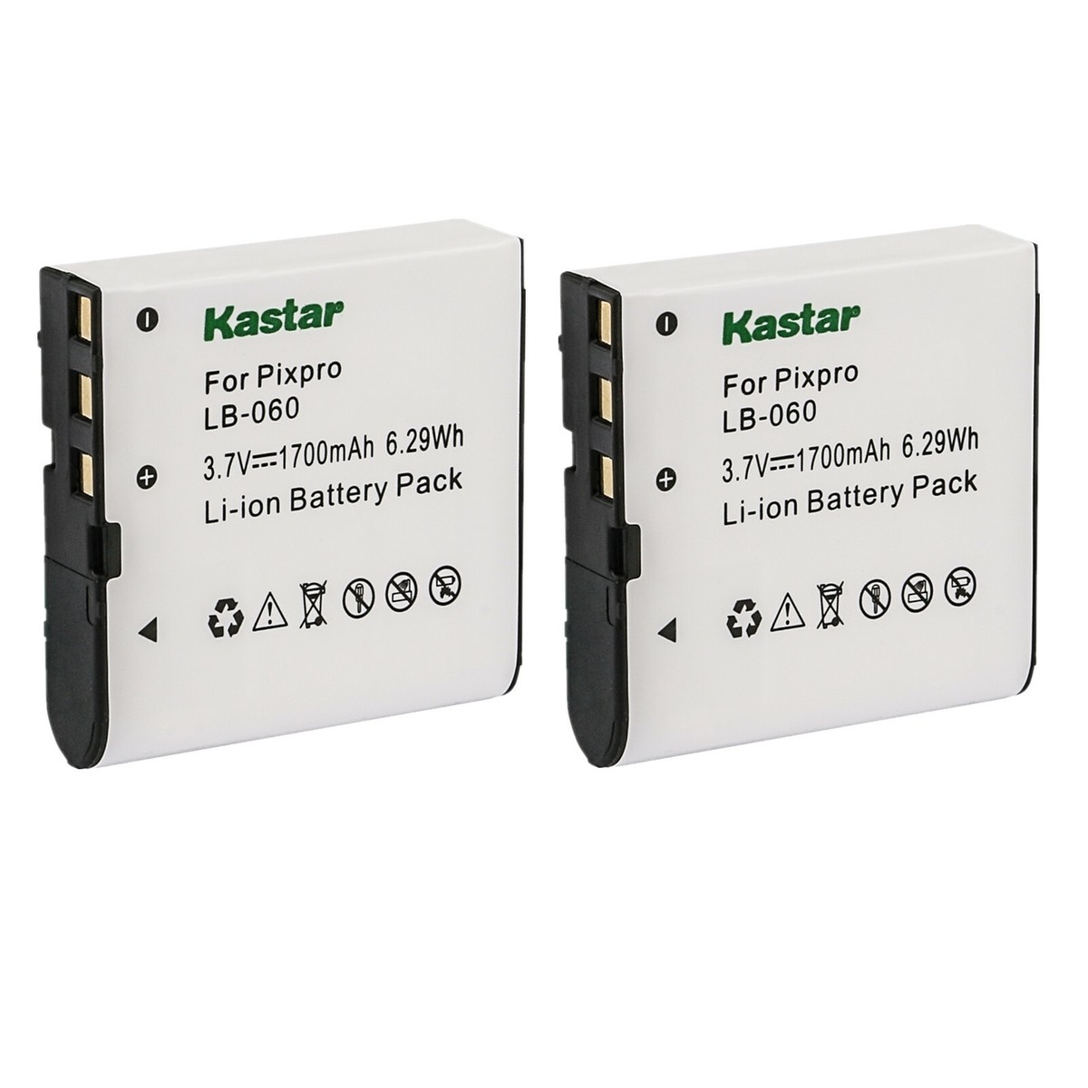 パナソニック・ルミックス・DMC -FX100 Kodak Lb 060 Battery Wasabi Power 2-Pack Battery & Charger