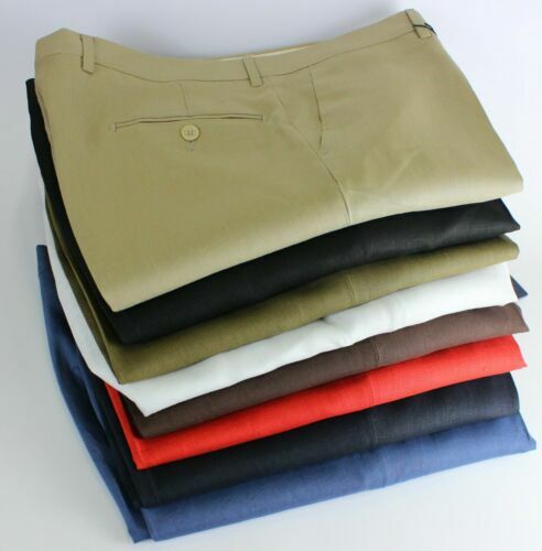 Pantaloni Lino Uomo Estivi - Cotone E Lino Con Coulisse Per Look Casual E Spiaggia