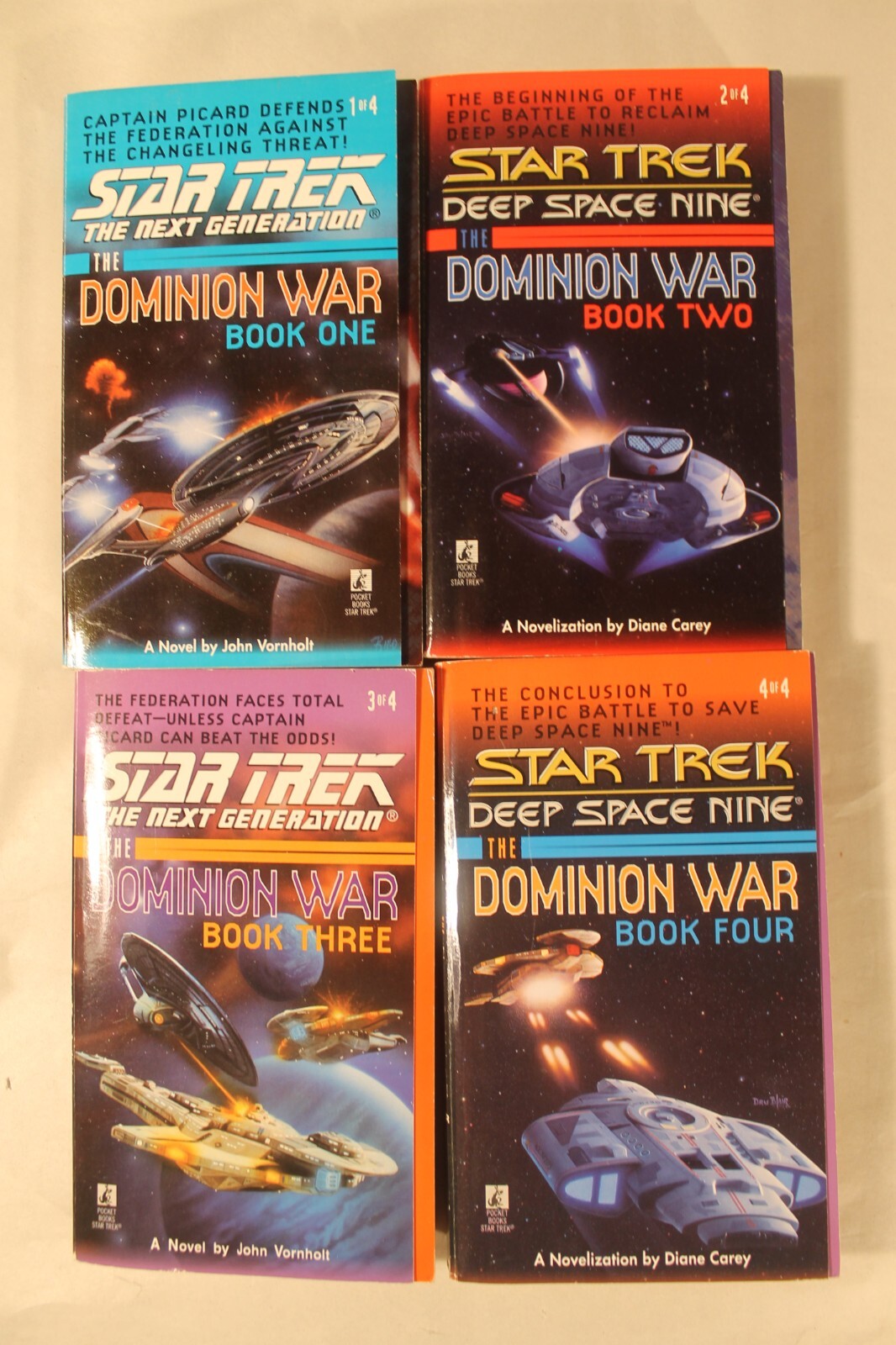 Star Trek Dominion War 1-4: Behind Enemy Lines, Call to Arms, Tunnel & Sacrifice
