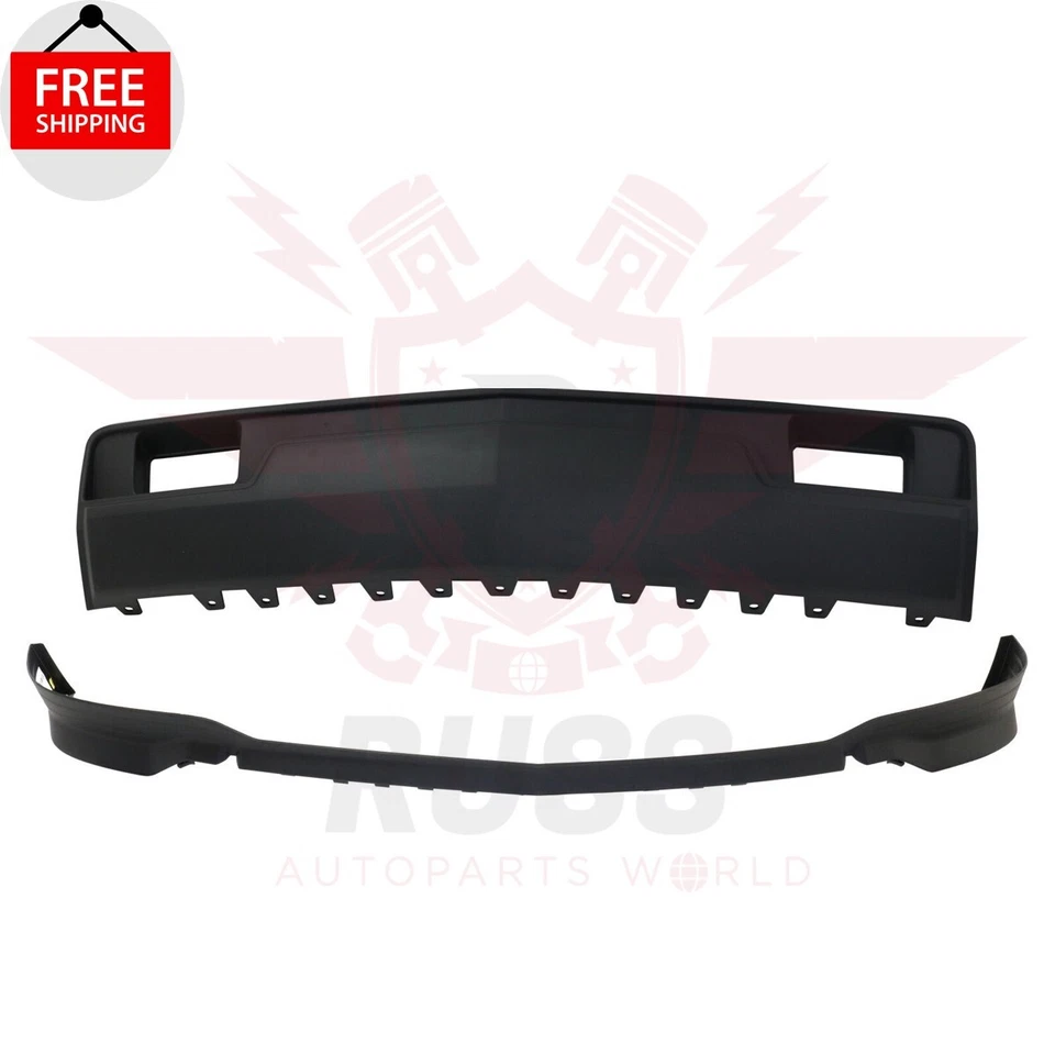 New Front Bumper Filler + Valance Panel 2PC Fits 2014-2015 Chevy Silverado 1500 - Изображение 3 из 4