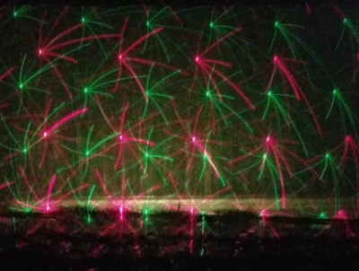 MBT LZ600RG Laser Red Green Burst Laser Effect Light GHOST HUNTING LASER GRID