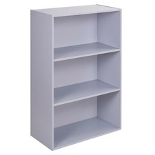 Wide 3 Tier Book Shelf Deep Bookcase Storage Display Cabinet Furniture Decor NEW