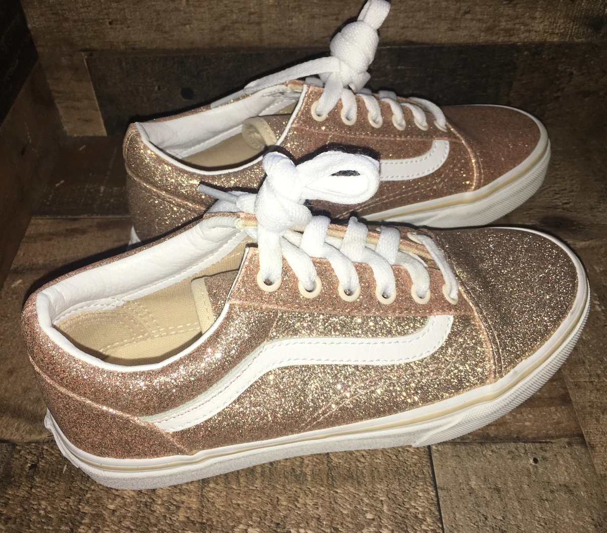 VANS Old Skool V - Glitter Two Tone - Chaussures Enfants