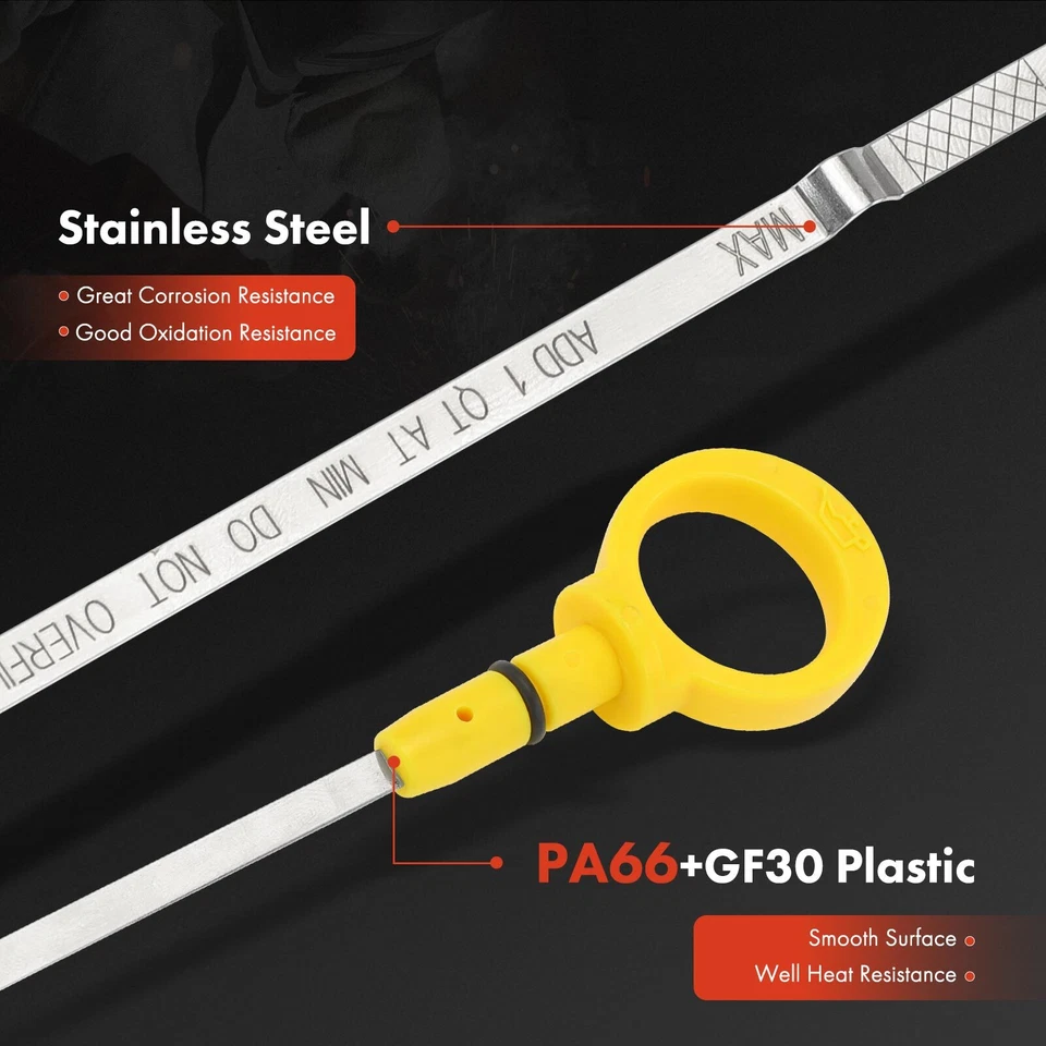 Varilla de medición de aceite de motor para Dodge Grand Caravan 1997-2005 Chrysler Town & Country Foto 3 de 4