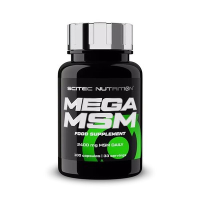 (123,92 EUR/kg) Scitec Nutrition Mega MSM 100 Kapseln NEU OVP
