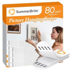 Picture Hanging Strips 80 Strips, Damage Free Removal, Wall Poster Picture Ha... 0.52 per strip