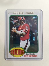 1976 Topps Steve Bartkowski Rookie #35 football card Atlanta Falcons. rookie card picture