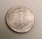 1998 Walking Liberty US American Eagle Silver Dollar Coin 1 Oz .999 Fine Silver