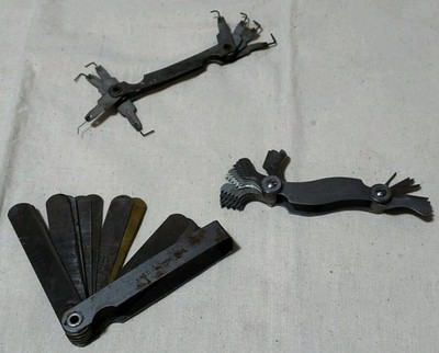 Set Of 3 Gauges Pitch Gauge, Depth Gauge, Gap Gauge D10