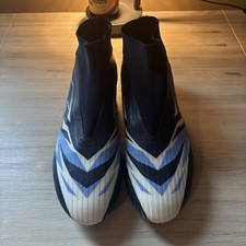 LOTTO Solista 300 VI Gravity FG Mens Laceless Soccer Cleats, Blue, Pick Size