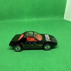 1984 Vintage Hot Wheels Black Car With Red Seats Interior Toy Car Vehicle