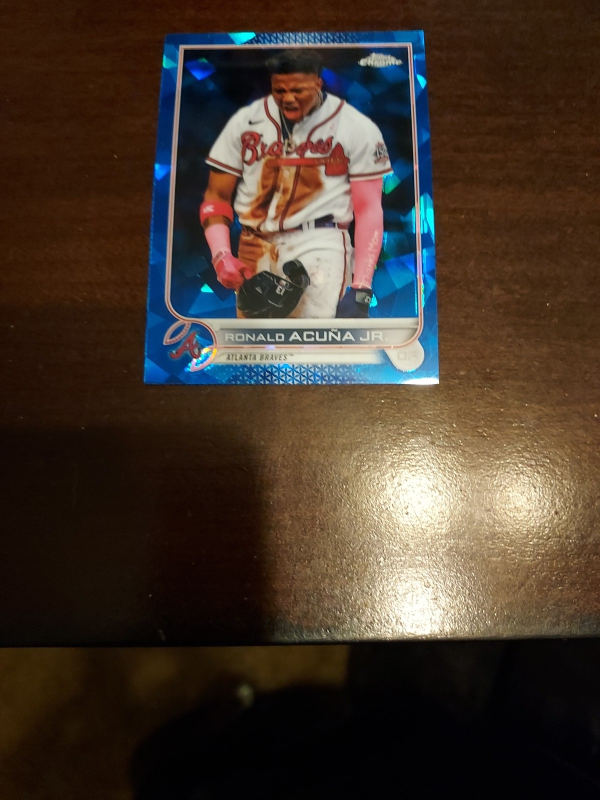 2022 Topps Chrome Sapphire Ronald Acuna Jr # 200 🔥 Atlanta Braves MVP Sharp