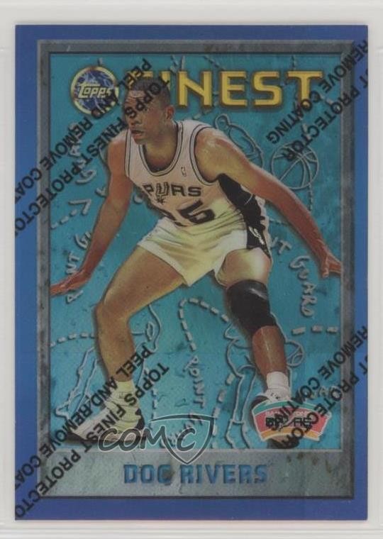 1995-96 Topps Finest Refractor Doc Rivers #212 0g45
