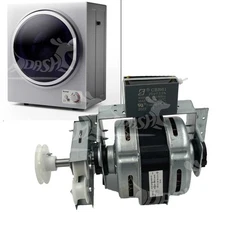 Costway Compact Dryer Main Motor Assembly XDT-65 w/ Pulley & 20uF Capacitor