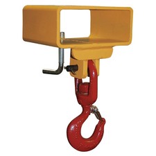CALDWELL 5S-1 1/2-4 Forklift Lifting Hook,3,000 lb,Yellow 8AJD2