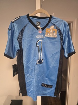 Nike Cam Newton Carolina Panthers #1 Super Bowl 50 NFL Jersey