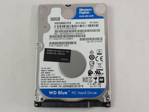 Western Digital WD5000LPCX WD Blue 500GB 2.5 " SATA III Laptop Festplatte