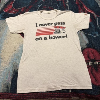 The Mitten State Never Pass On A Bower Shirt Men's Medium Vintage Grunge 90 s